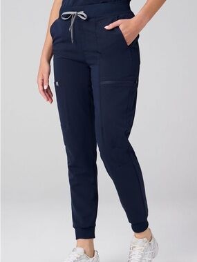 Fabletics Women's Navy Jogger Scrubs with Drawstring Waist